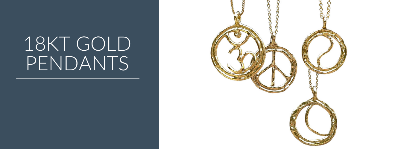 18Kt Gold pendants. Cristina Tamames Jewelry Designer