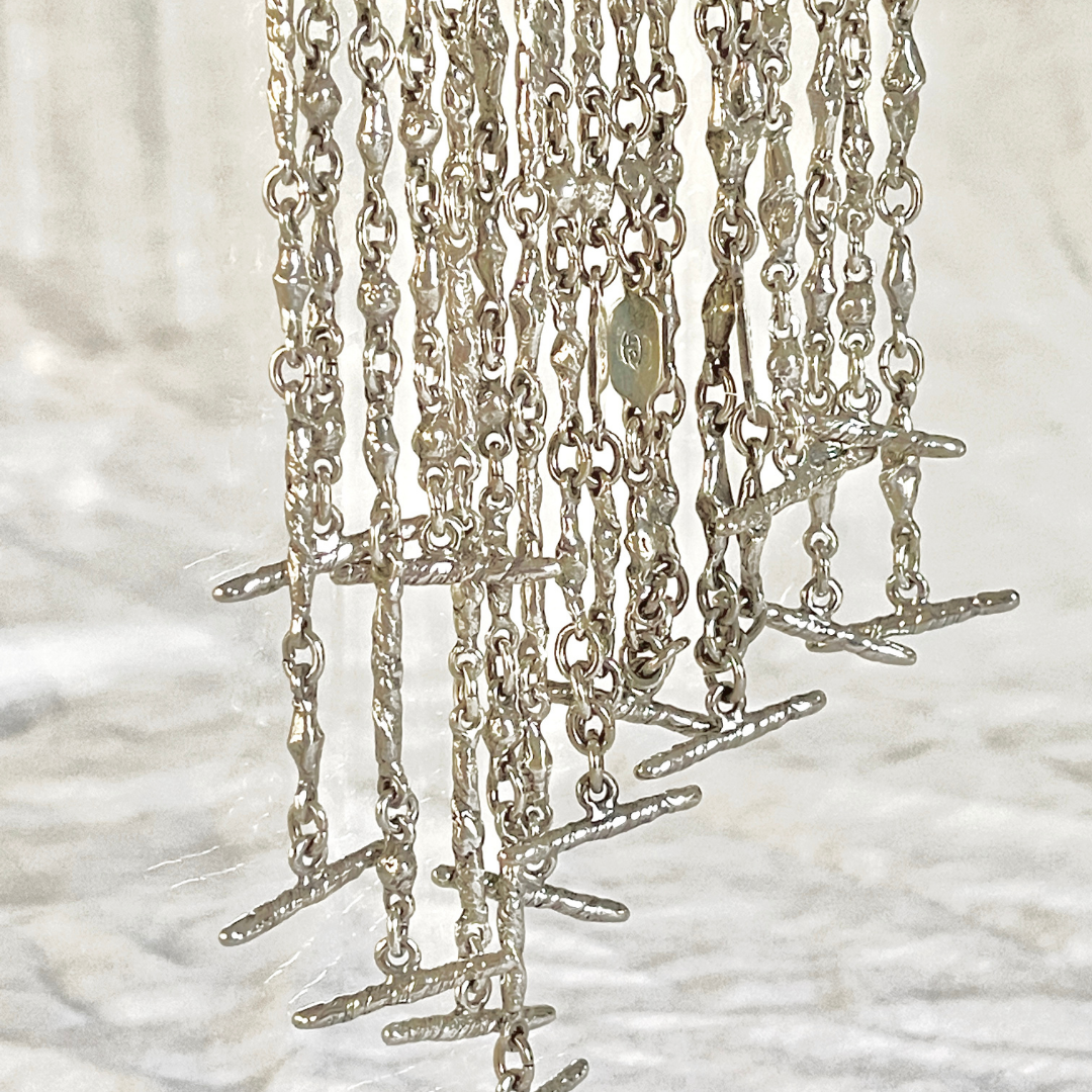 Designer silver handmade chains. Cristina Tamames Jewelry Designer