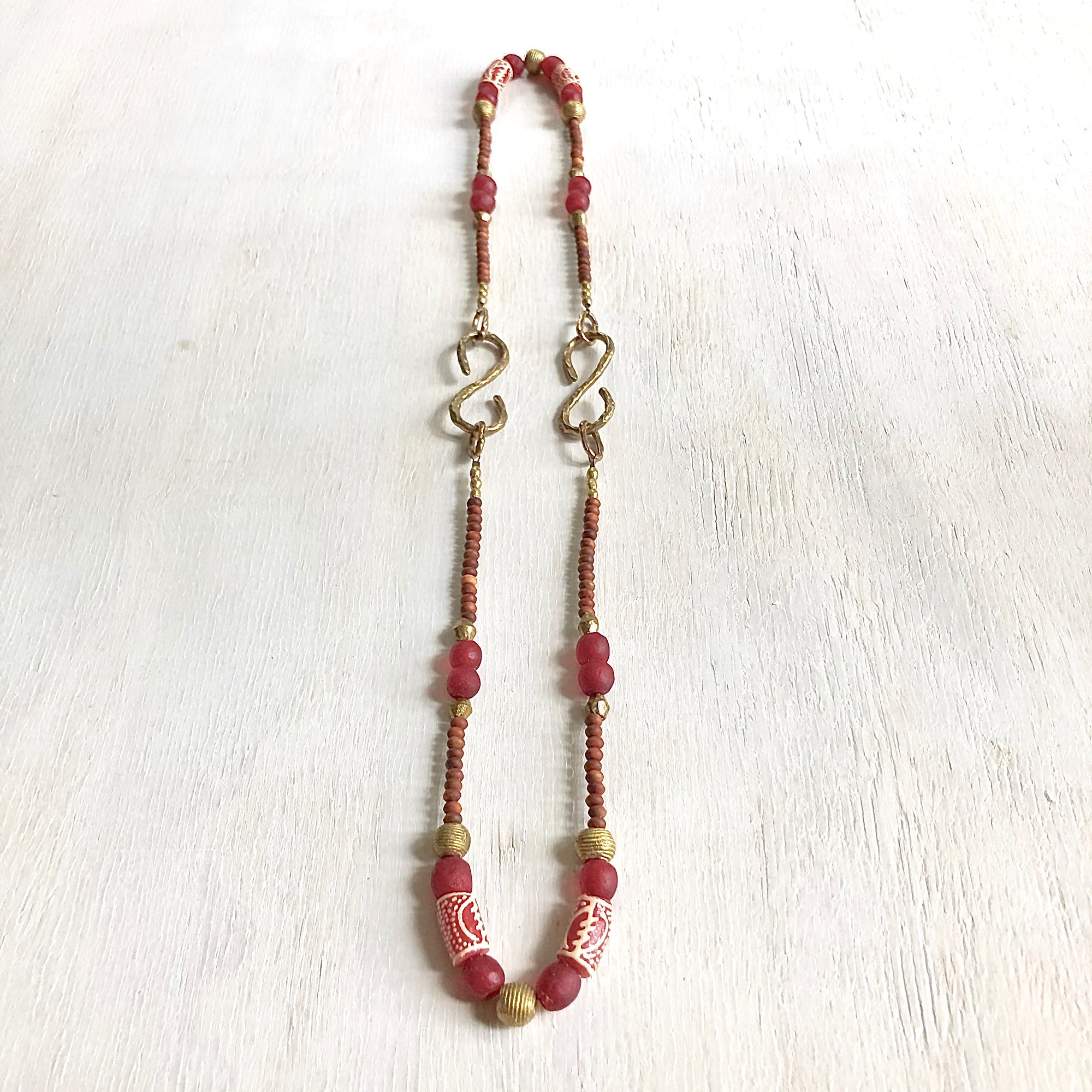 Red Kundan Long Necklace Set – Cardinal Jewels