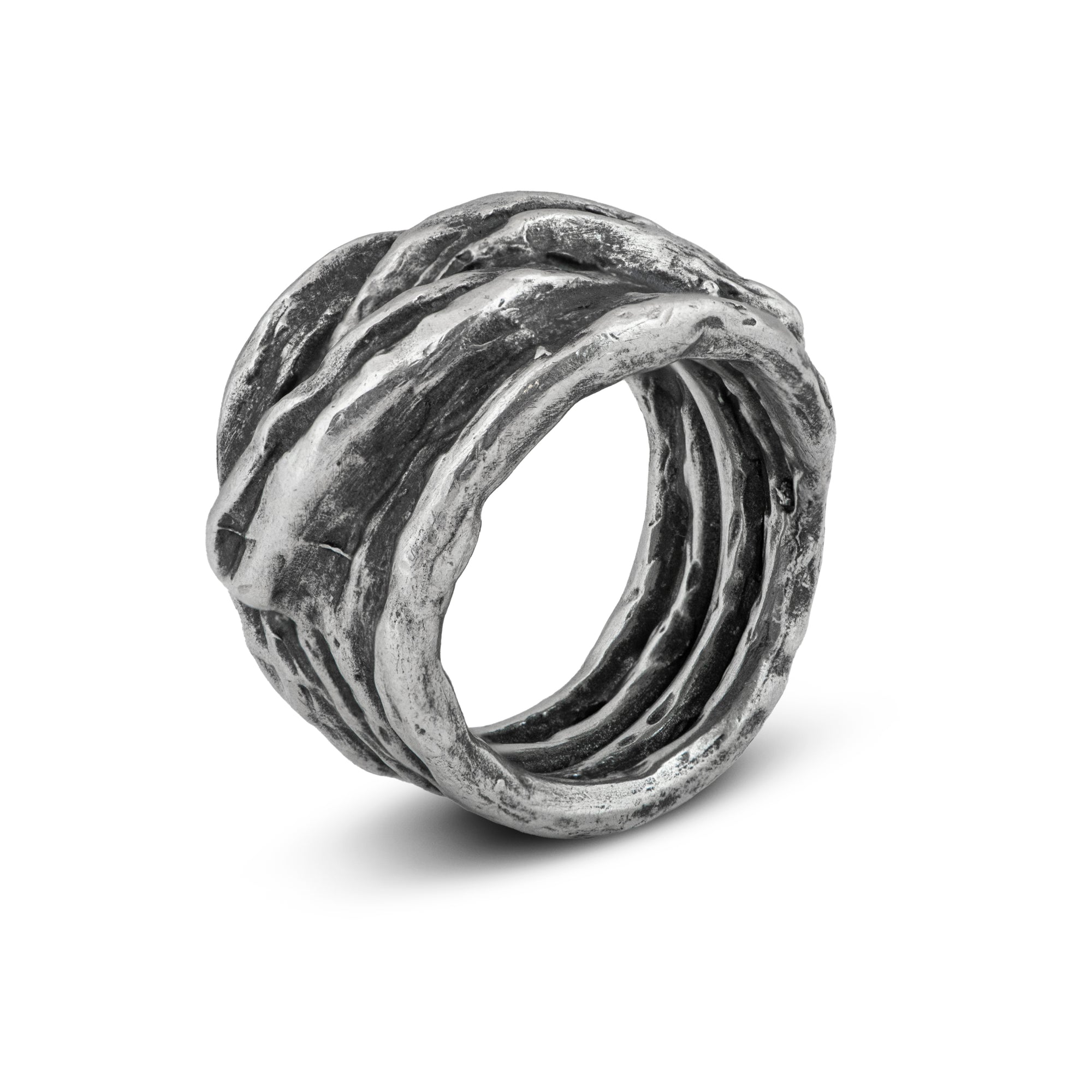 Silver Ring "Crossing paths"