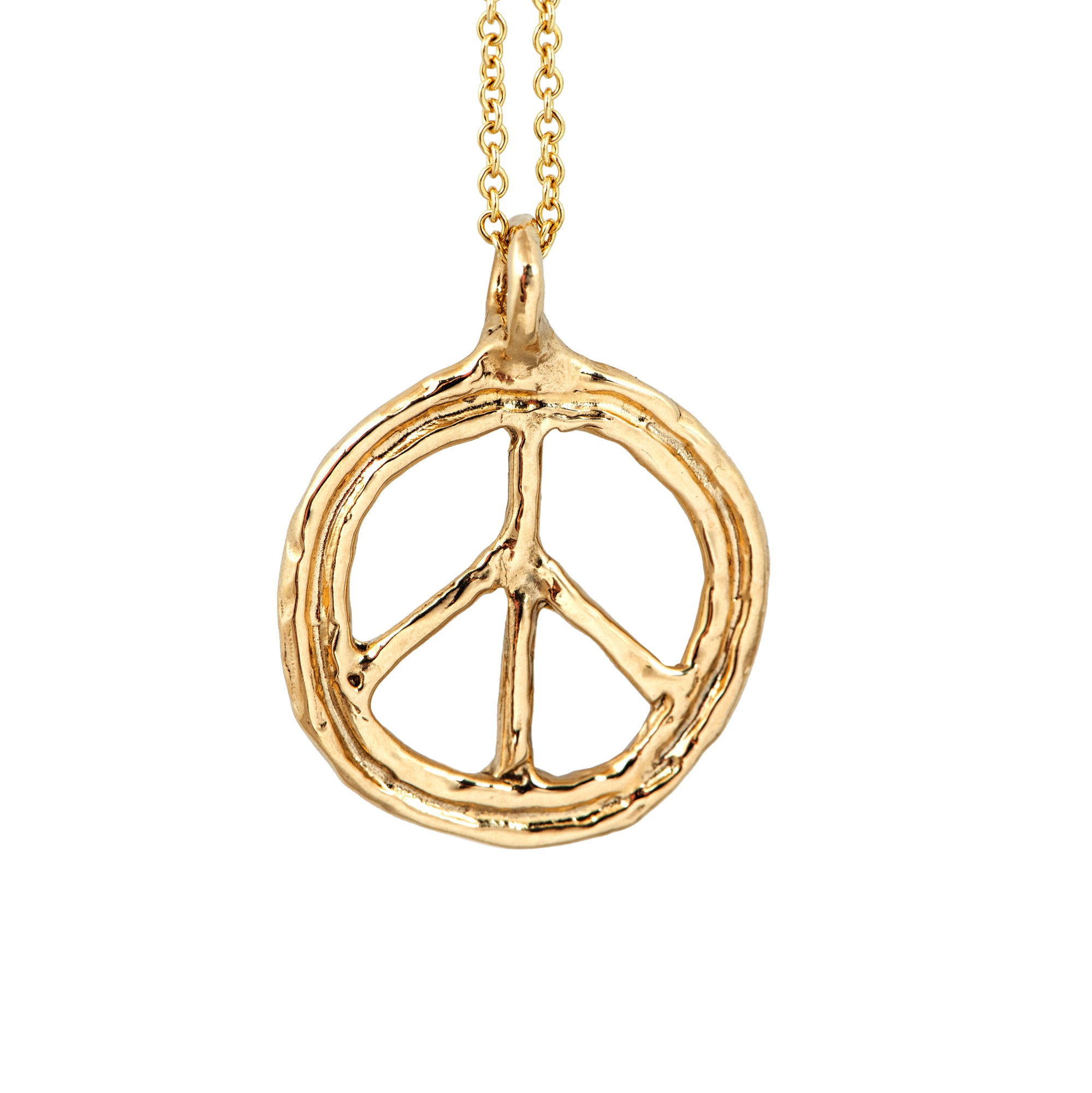 18Kt Gold Pendant "Peace on earth"