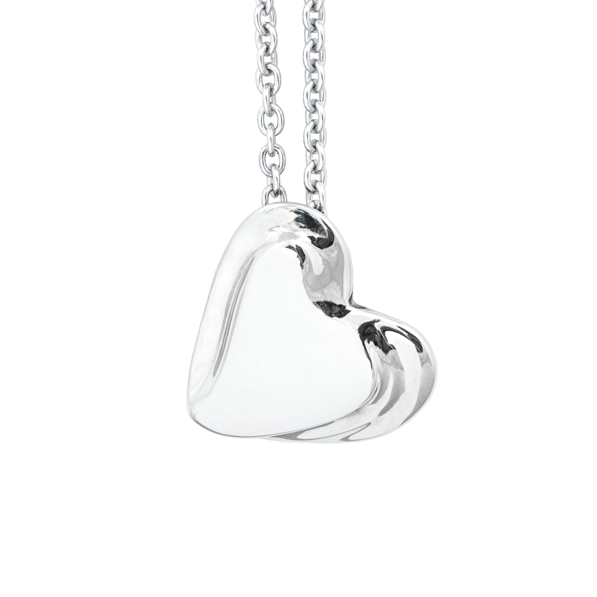 Silver Heart Pendant "Rays of Love"