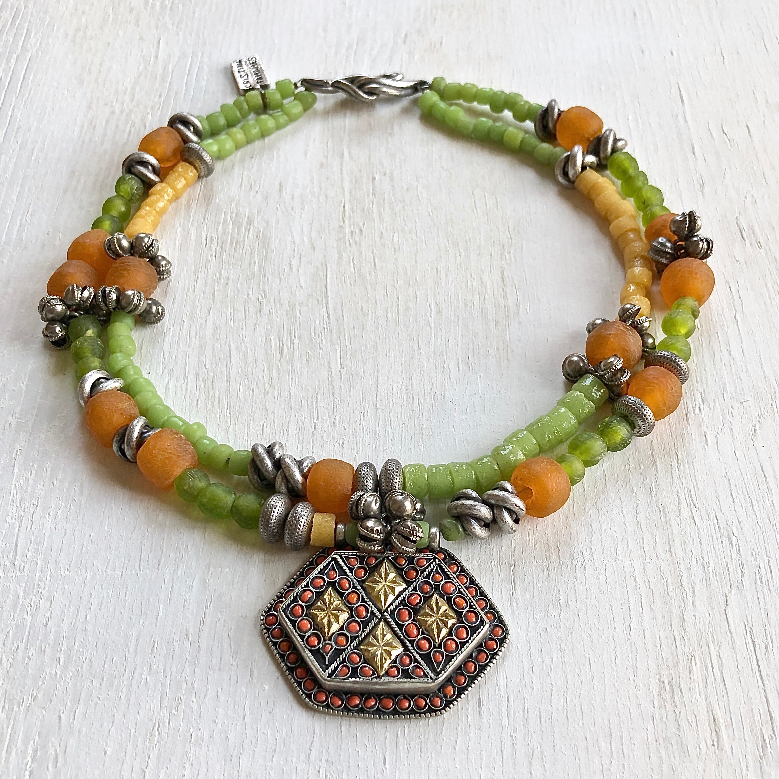 Necklace - sold African Beads (Original)